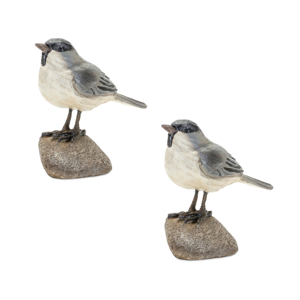 Bird on Rock, Set of 2 - Bombay Mercantile