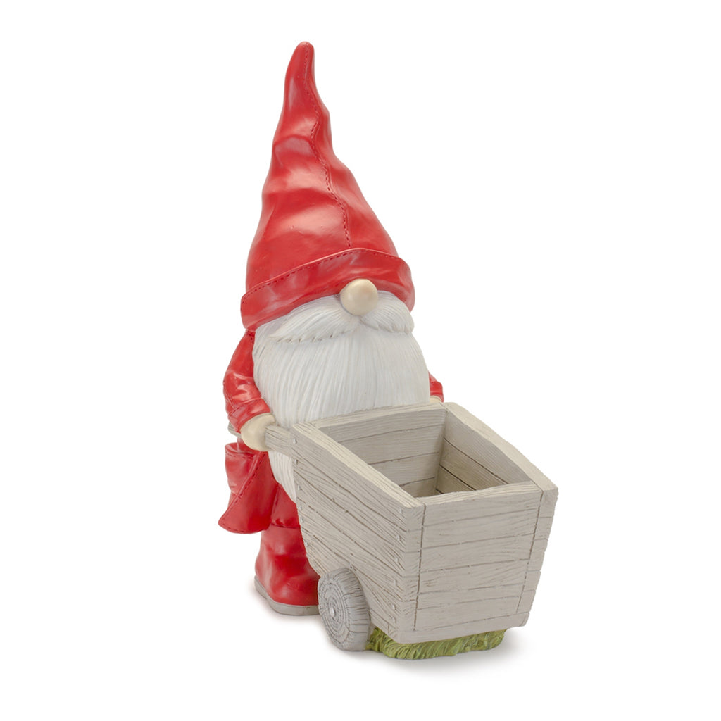 Gnome W/Wheel Barrow, Set of 2 - Bombay Mercantile