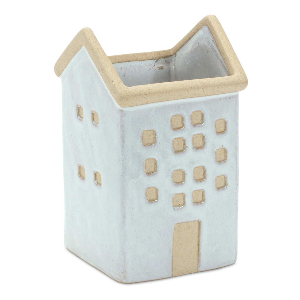 Set of 3 Open Roof House Planter - Bombay Mercantile