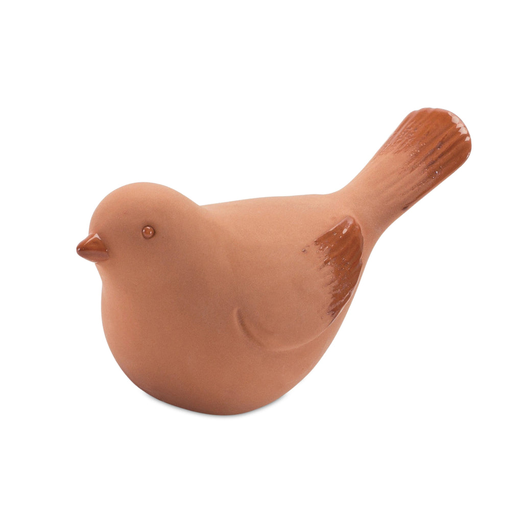 Set of 4 Ceramic Earthen Bird - Bombay Mercantile