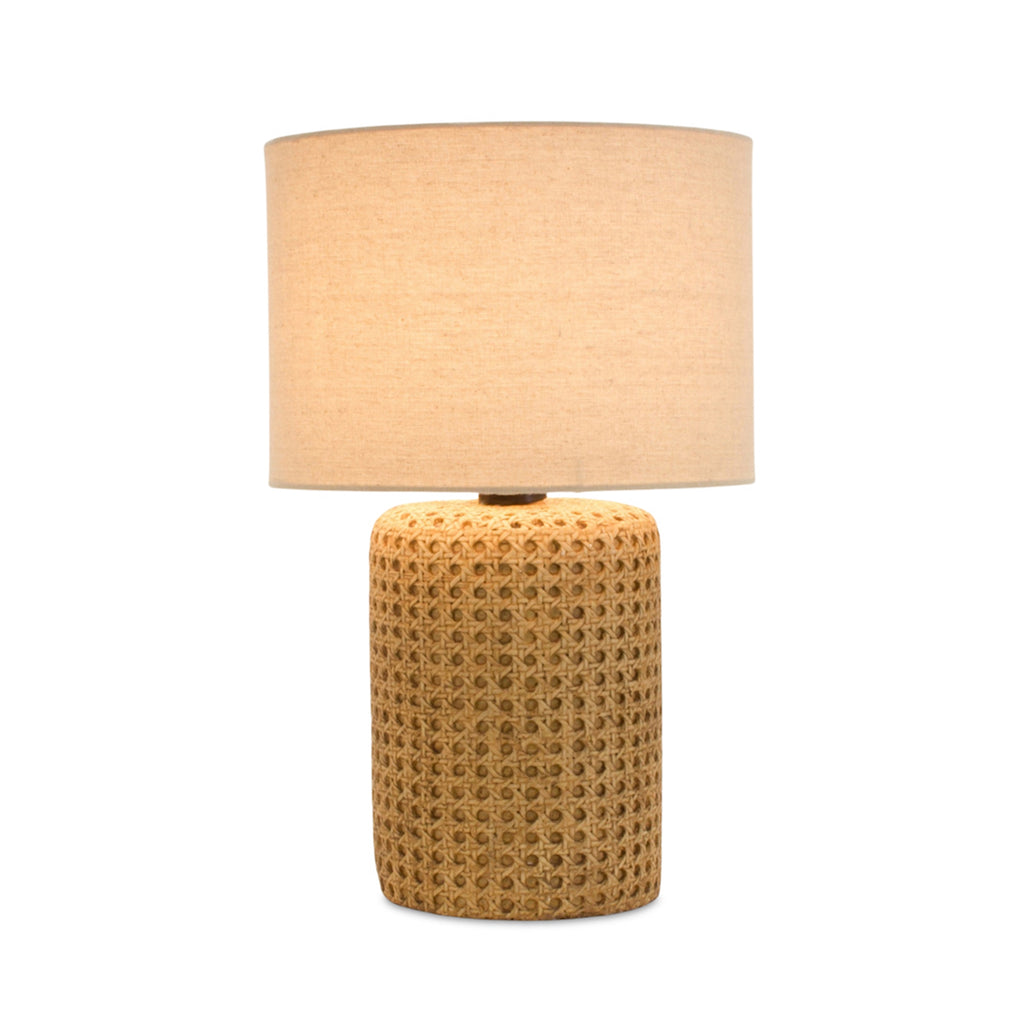 Rattan base Table Lamp - Bombay Mercantile