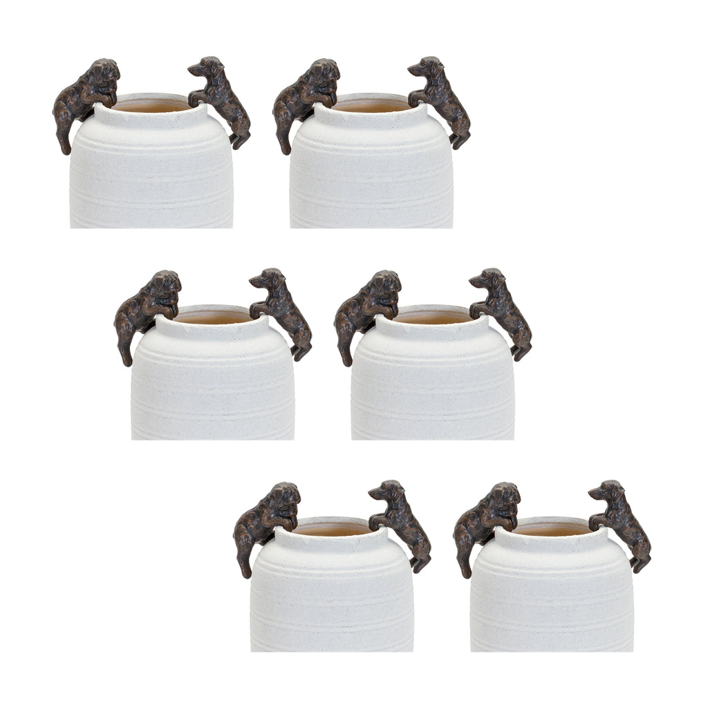 Set of 6, Dog Pot Hanger - Bombay Mercantile