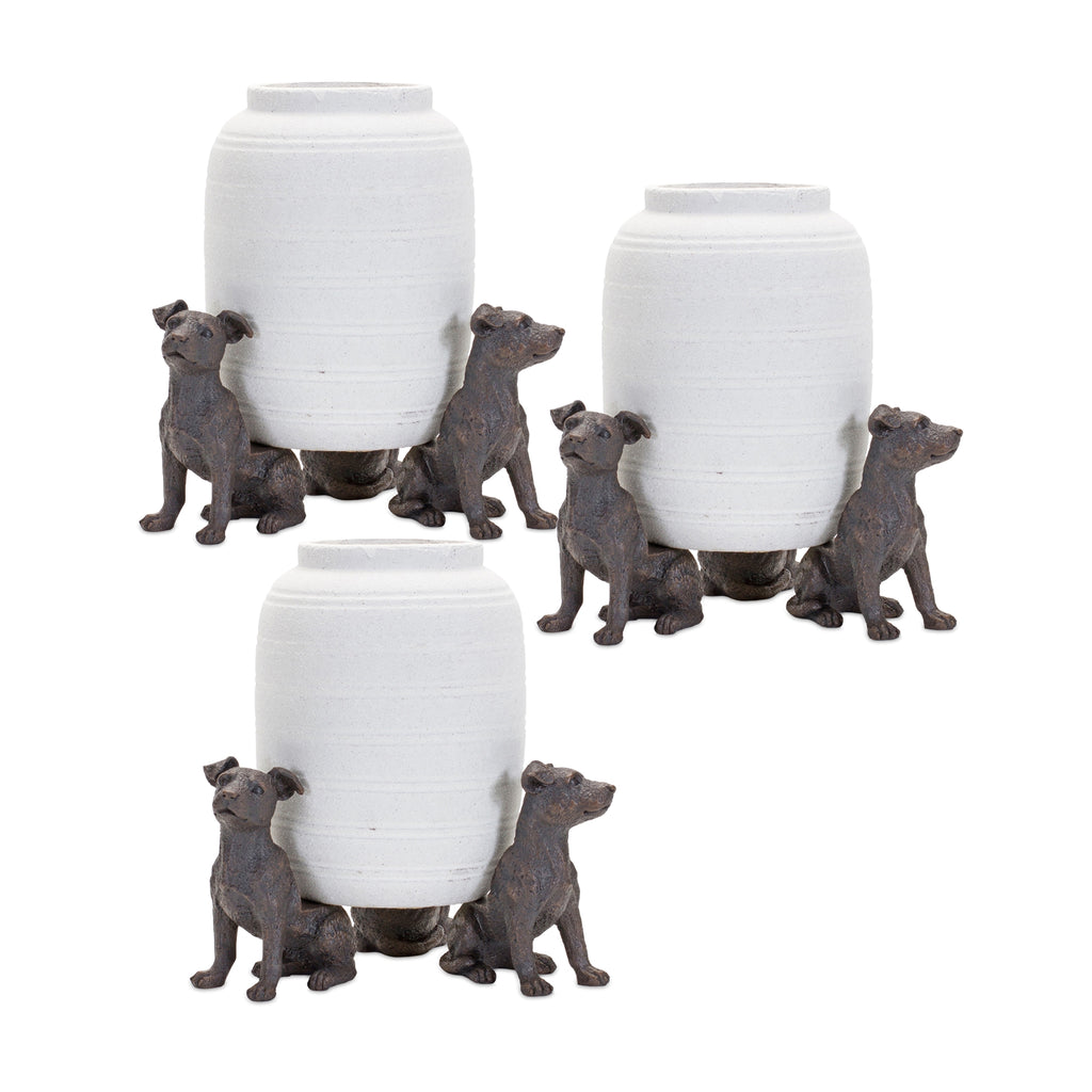 Set of 6, Dog Pot Holder - Bombay Mercantile