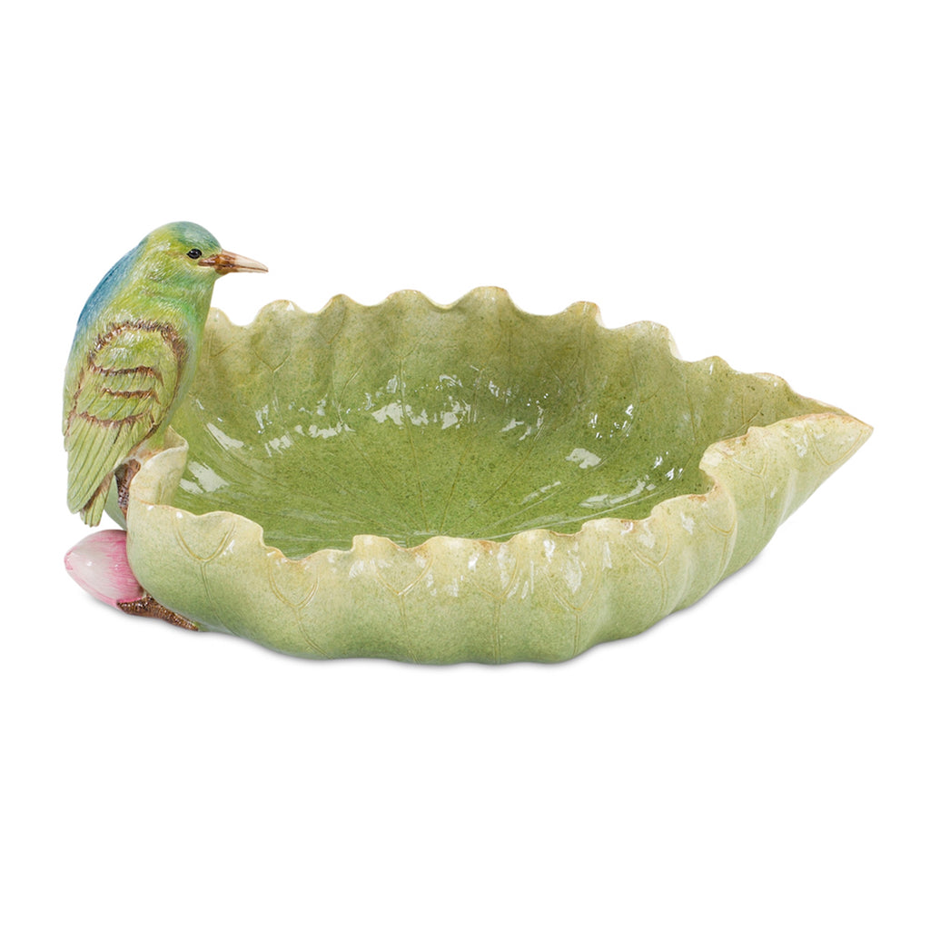 Bird and Leaf Bird Feeder - Bombay Mercantile