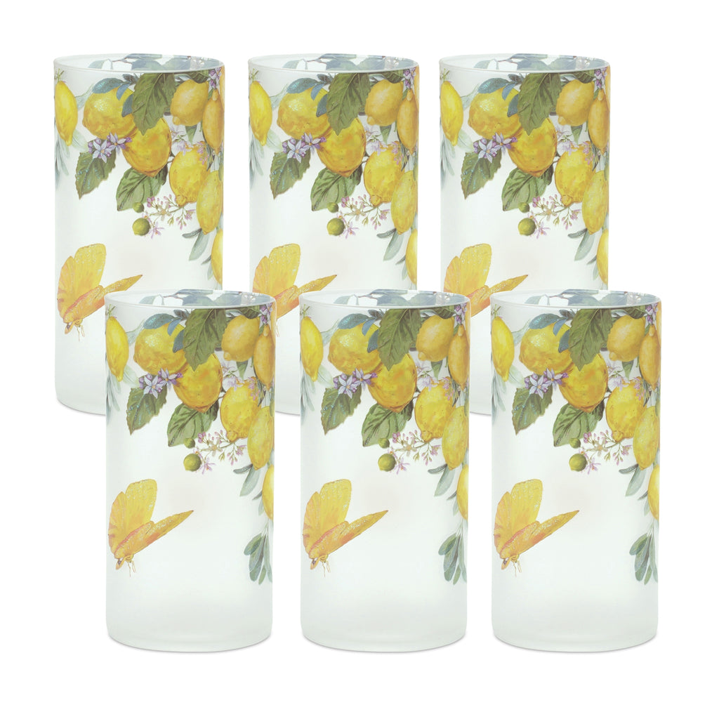Lemon Candle Holder, Set of 6 - Bombay Mercantile
