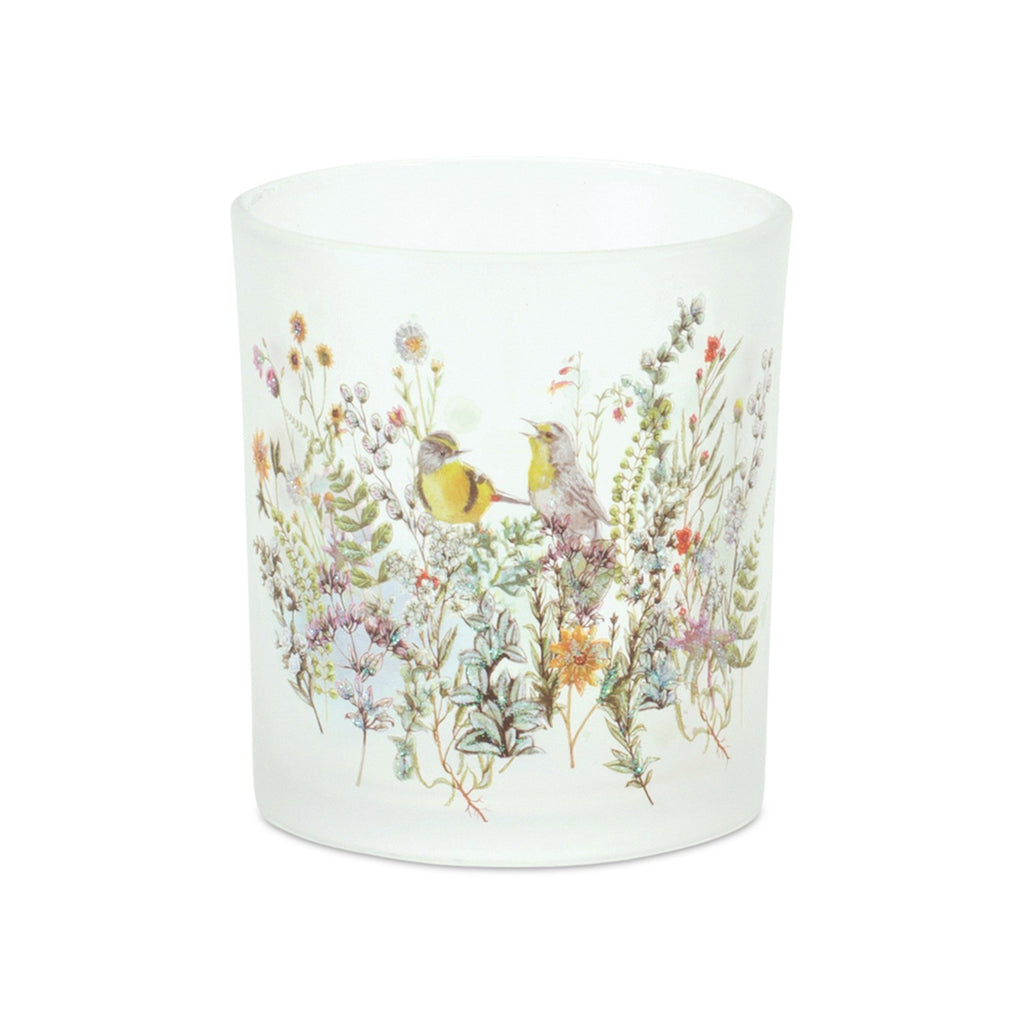 Bird And Floral Pattern Votive Holder, Set of 6 - Bombay Mercantile