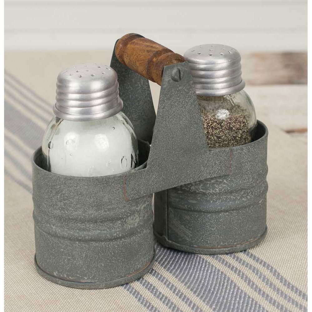 Salt and Pepper Can Caddy - Barn Roof - Box of 2 - Bombay Mercantile