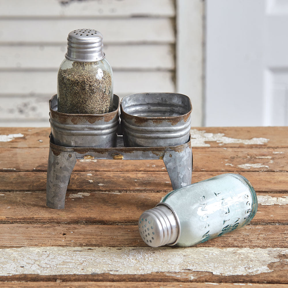 Wash Bin Salt and Pepper Caddy - Bombay Mercantile