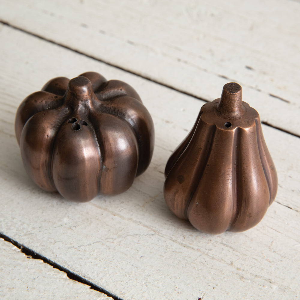 Pumpkin and Gourd Salt and Pepper Shakers - Bombay Mercantile