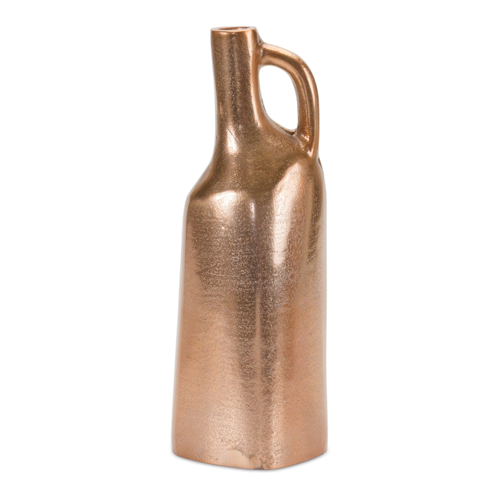 Copper Finish Bottle Vase - Bombay Mercantile