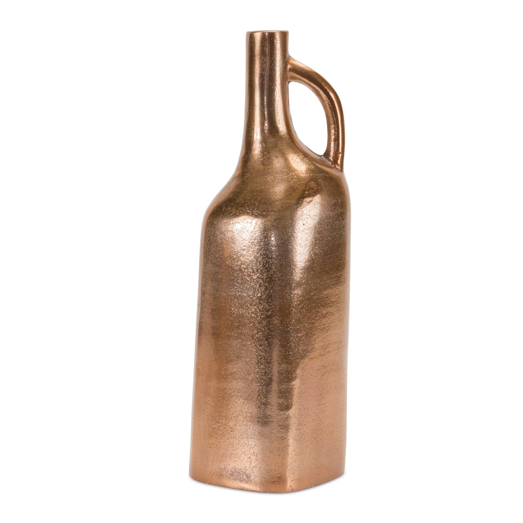 Copper Finish Bottle Vase - Bombay Mercantile