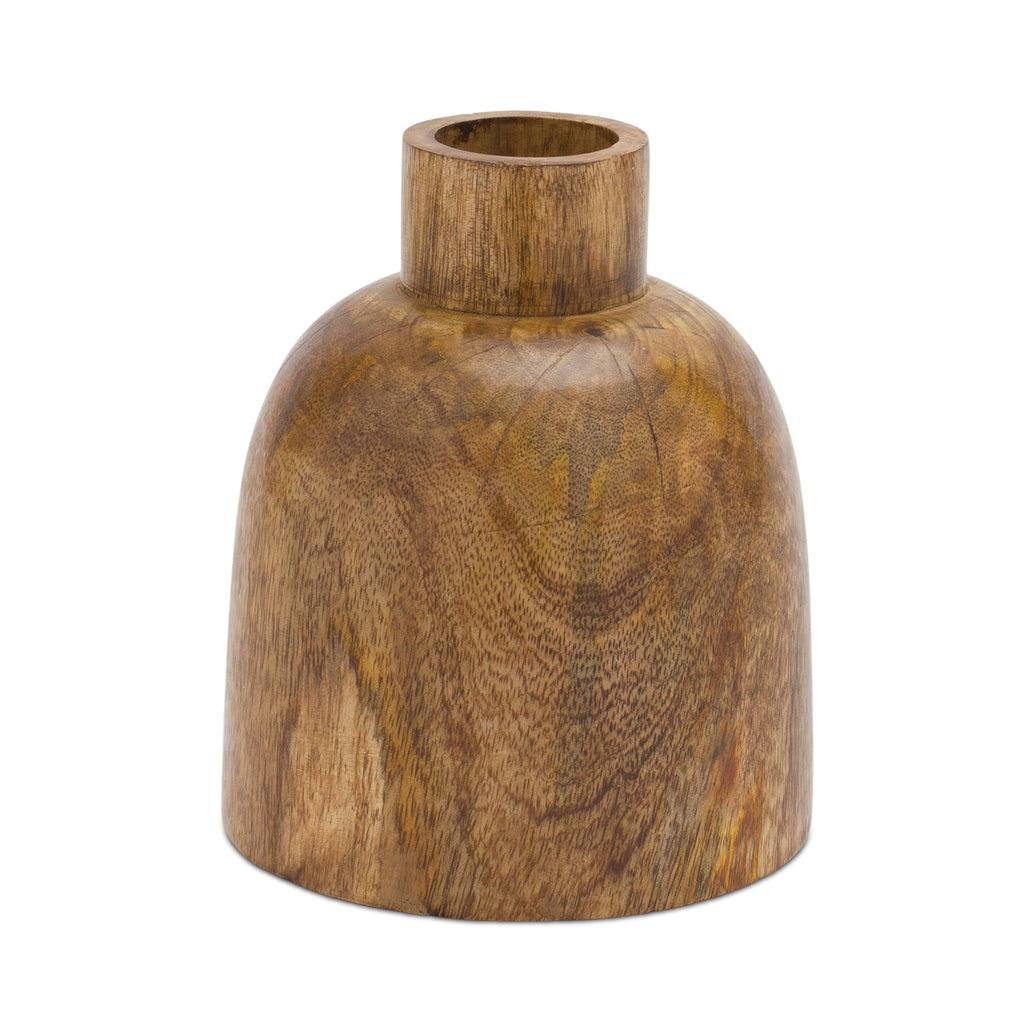 Wooden Vase, Set of 2 - Bombay Mercantile