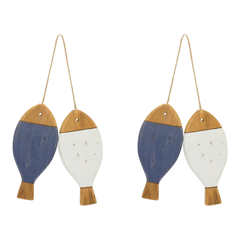 Pair Of Fish Ornaments, Set of 2 - Bombay Mercantile