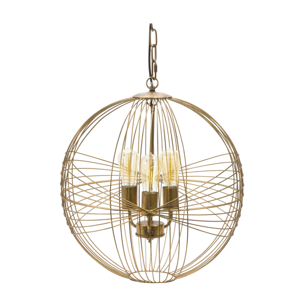 Hanging Orb Lamp - Bombay Mercantile