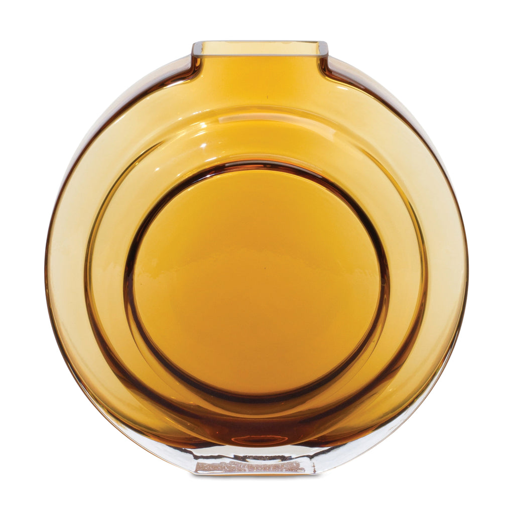 Yellow Sapphire Glass Vase - Bombay Mercantile