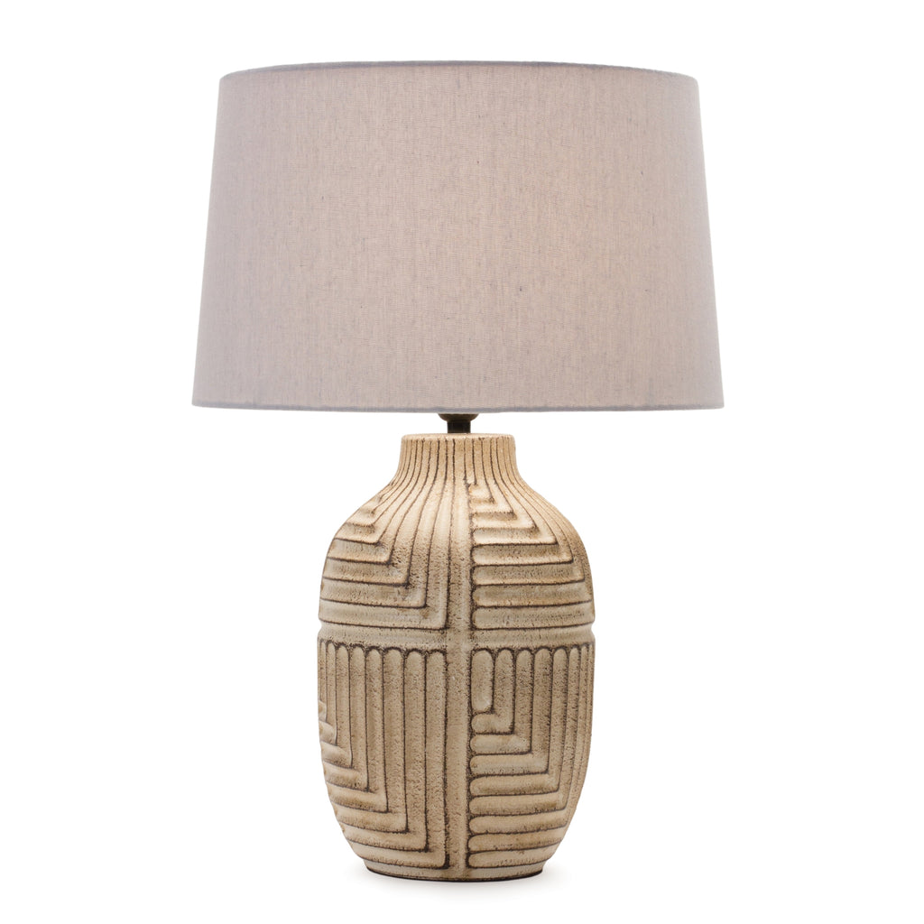 Designer Ceramic base Table Lamp - Bombay Mercantile