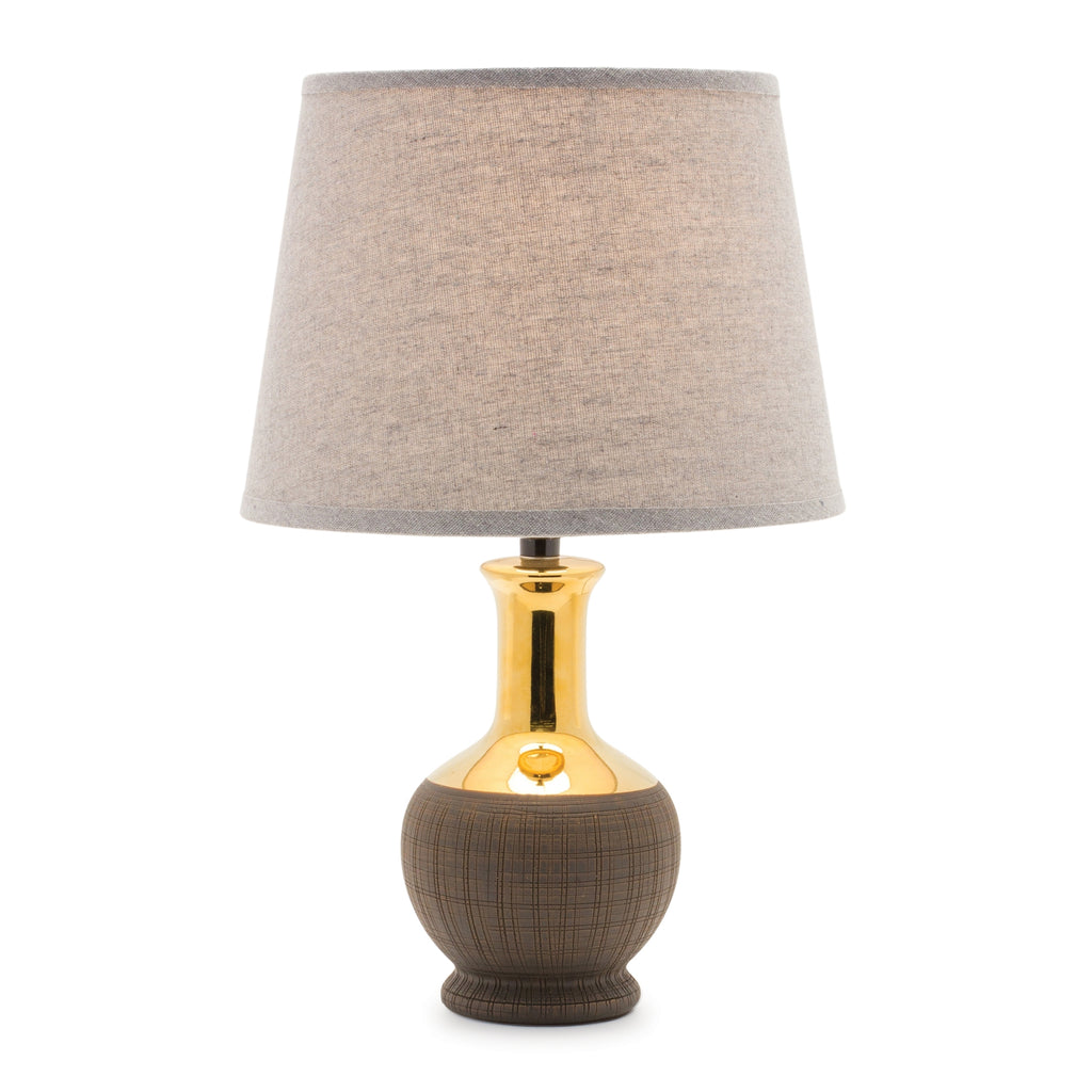 Golden Brown Table Lamp, Small - Bombay Mercantile