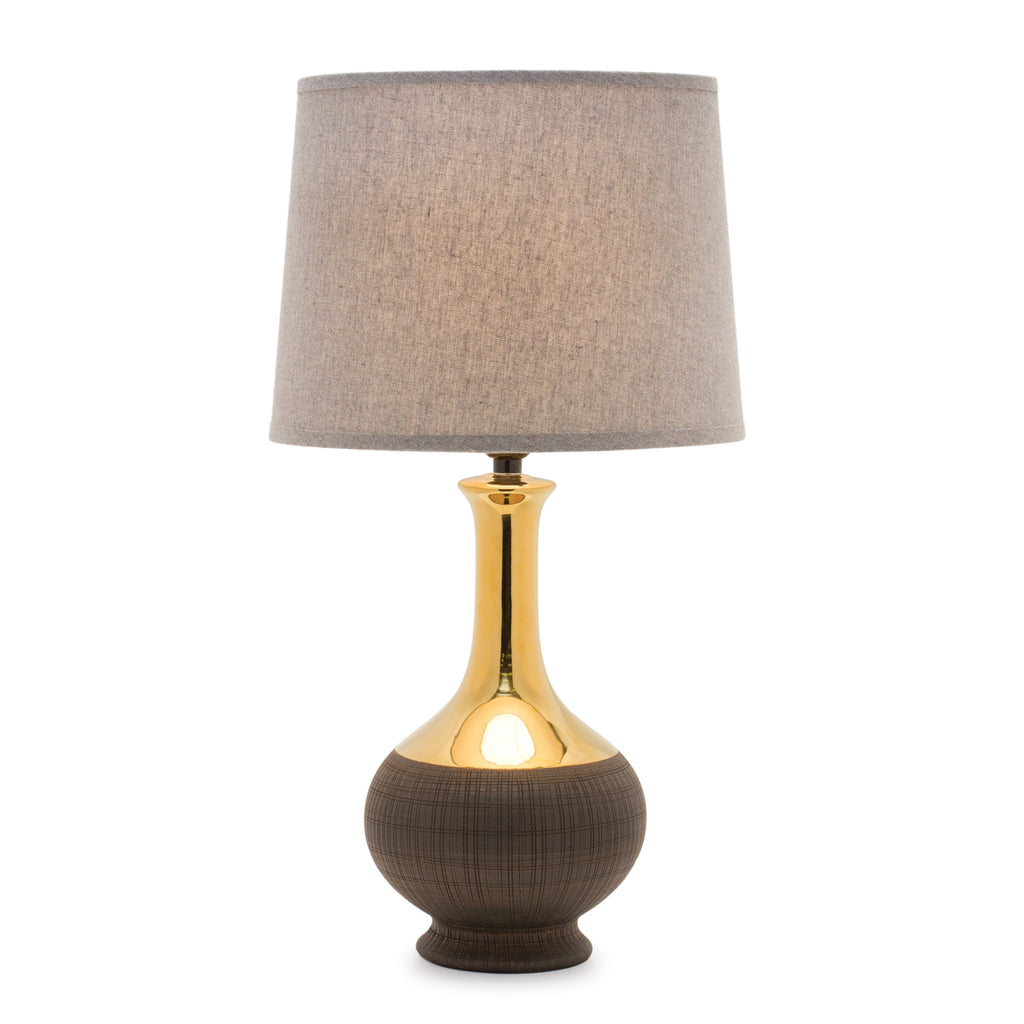 Golden Brown Table Lamp - Bombay Mercantile