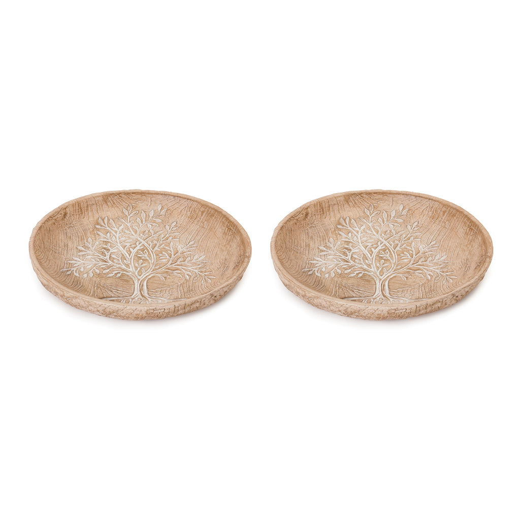 Resin Bowl With Tree Pattern, Set of 12 - Bombay Mercantile