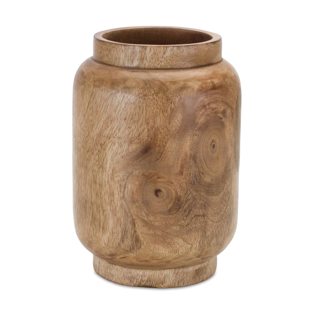 Wooden Vase - Bombay Mercantile