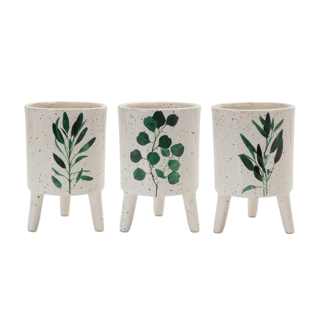 Set of 3 Dolomite Pot - Bombay Mercantile