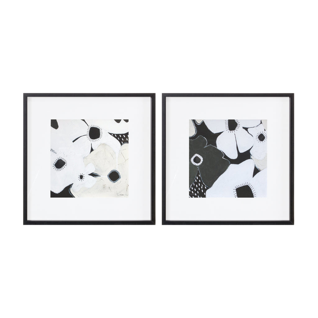Framed Floral Print, Set of 2 - Bombay Mercantile