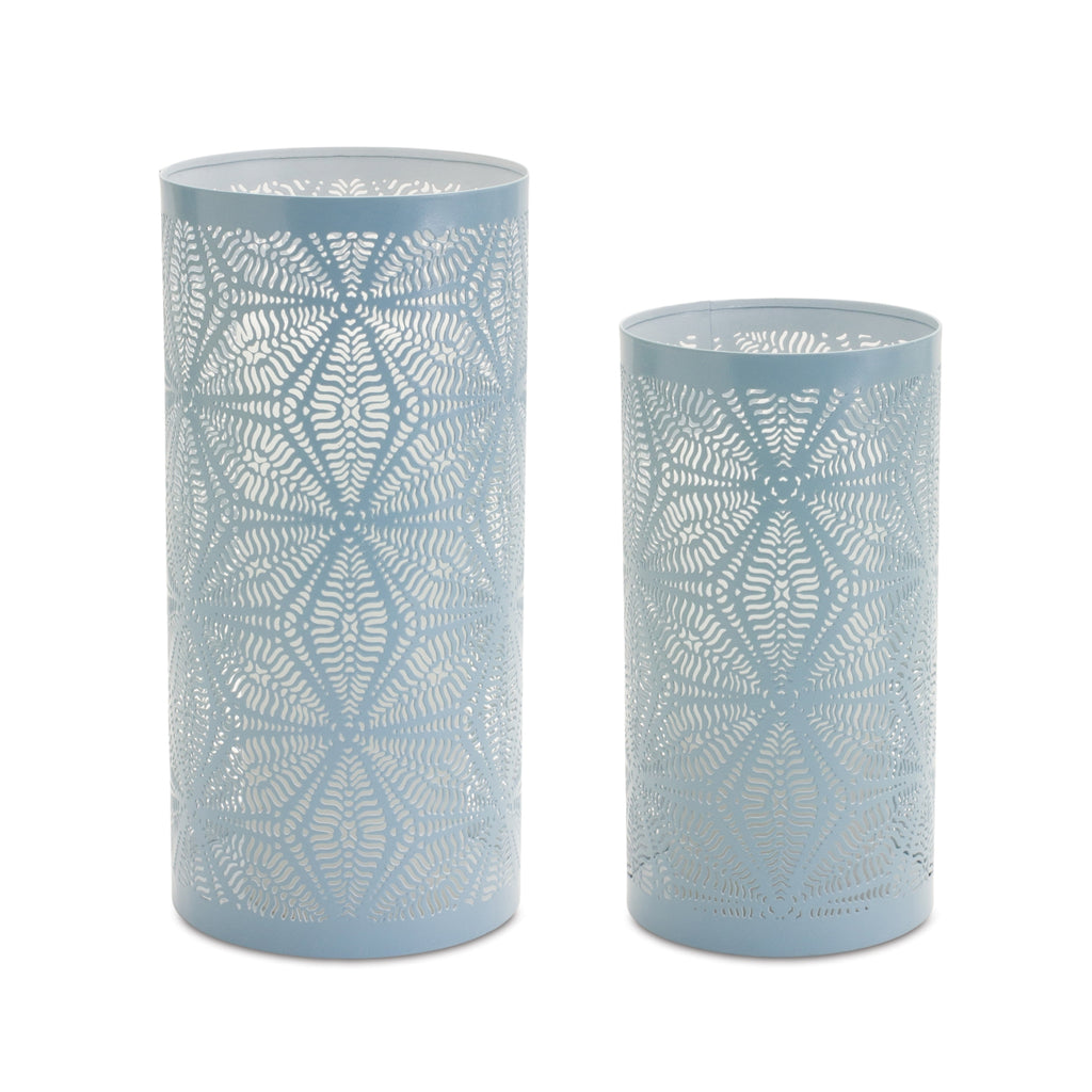 Set of 2 Iron Candle holder - Bombay Mercantile