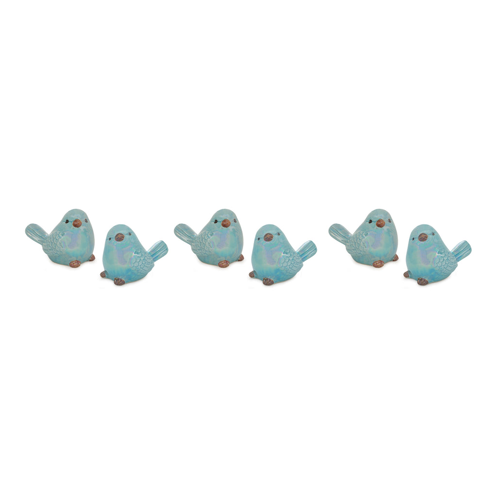 Set of 6 Ceramic Bird - Bombay Mercantile