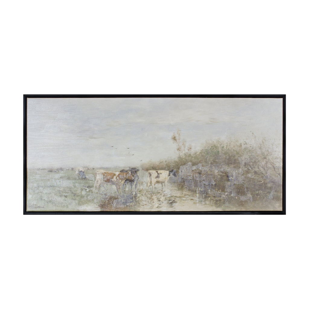 Cow and Stream Print - Bombay Mercantile