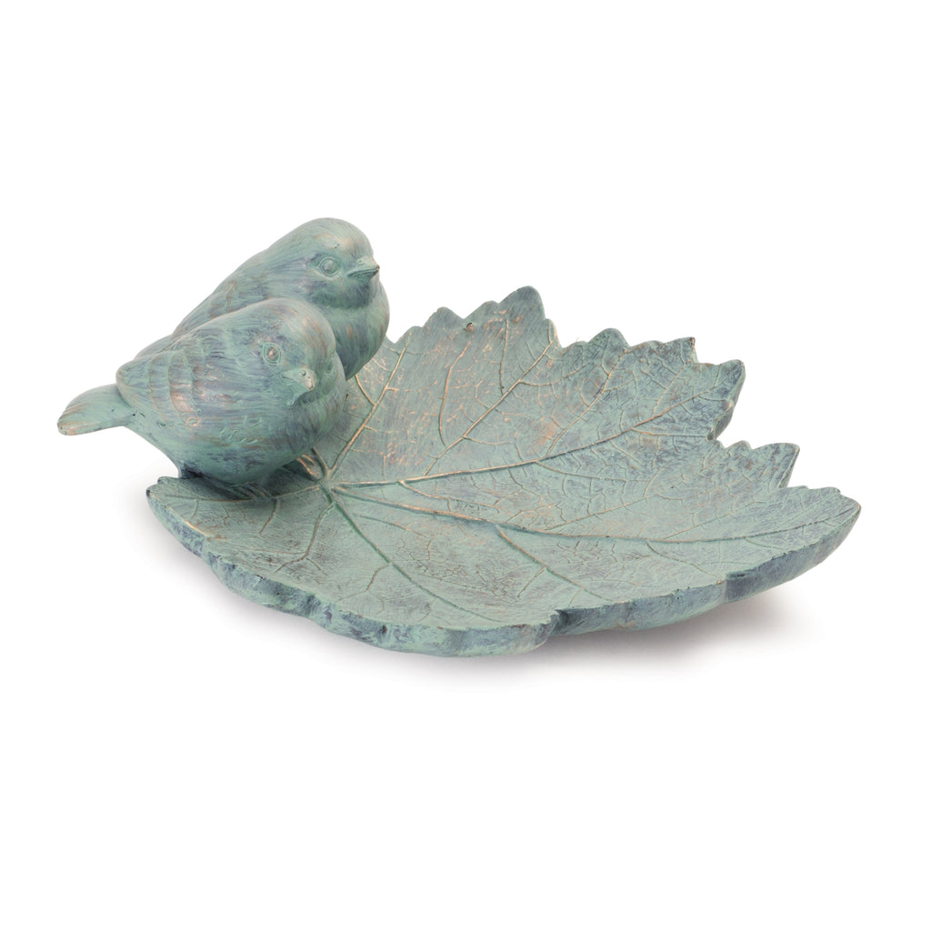 Set of 2 Leaf W/ Birds - Bombay Mercantile