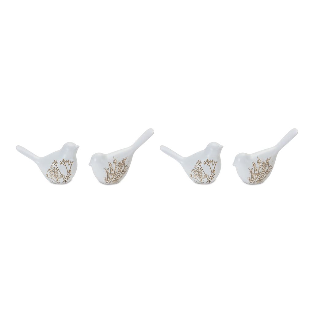 Set of 4 Printed Bird - Bombay Mercantile