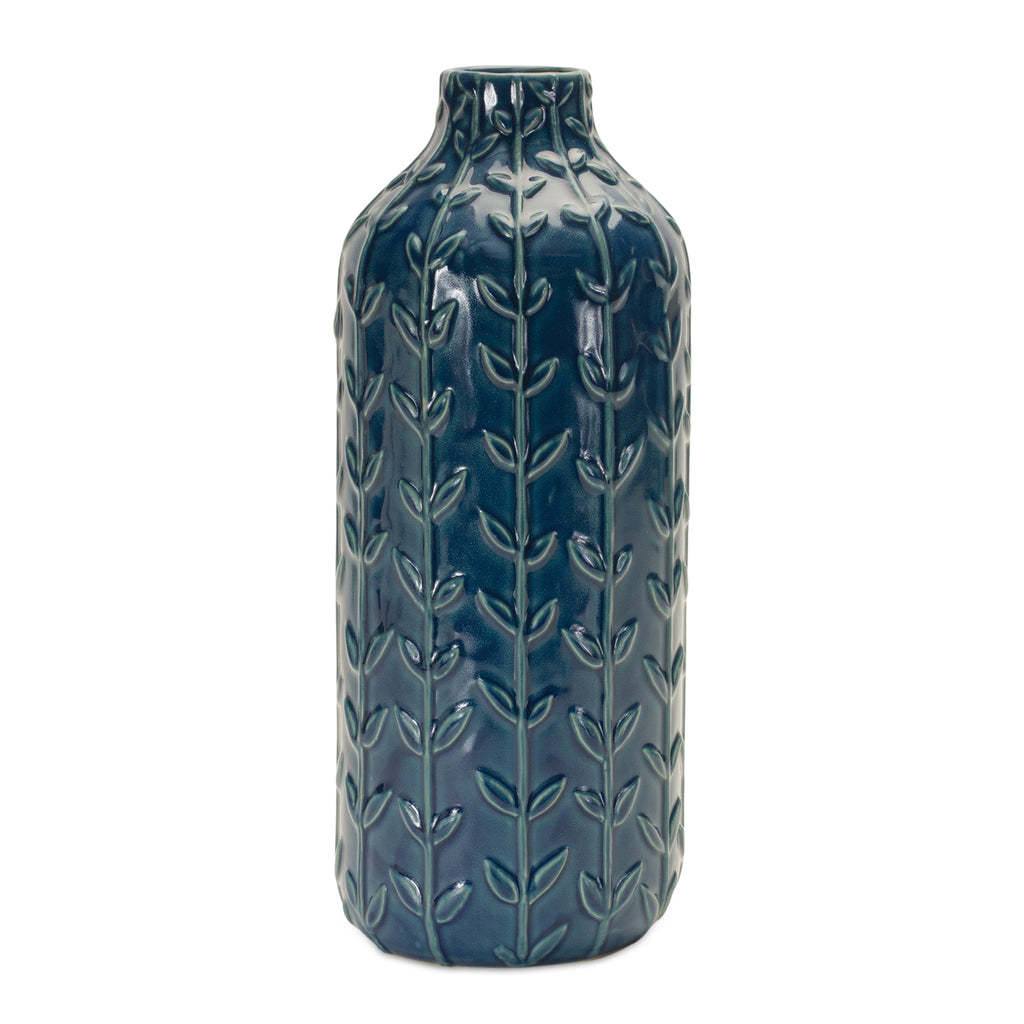 Set of 2, Embossed Creeper Vase - Bombay Mercantile