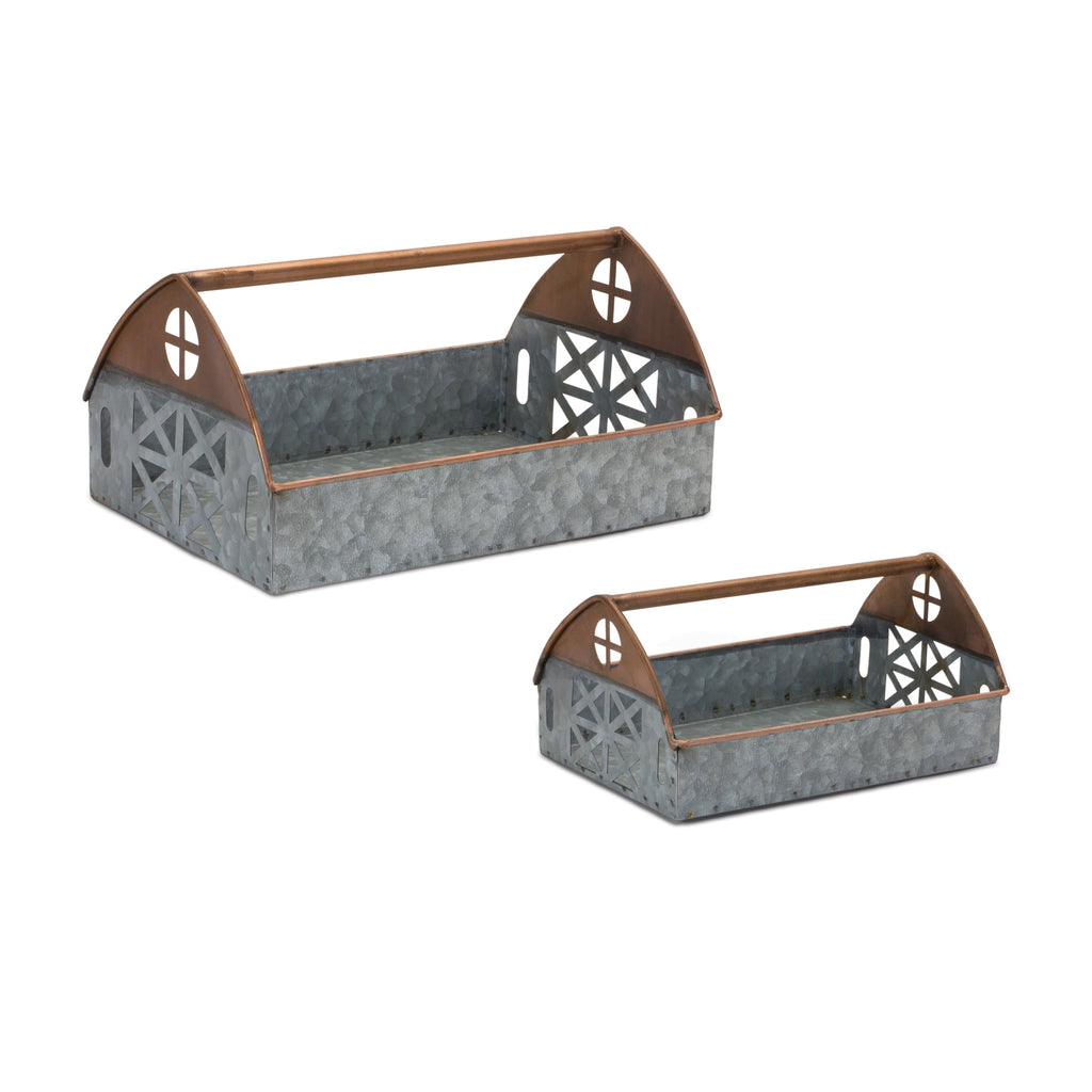 Set of 2 Iron Caddy - Bombay Mercantile