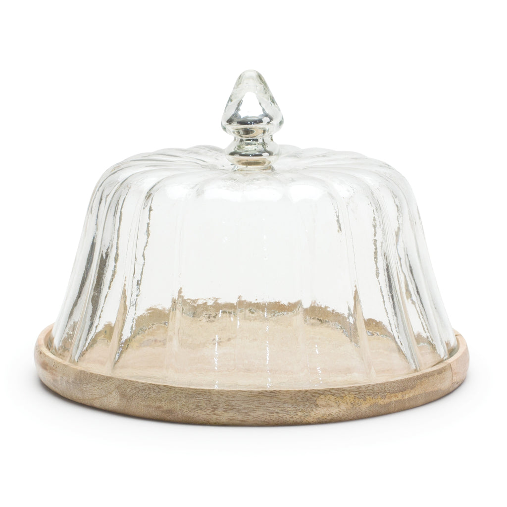 Dome on Plate Stand - Bombay Mercantile