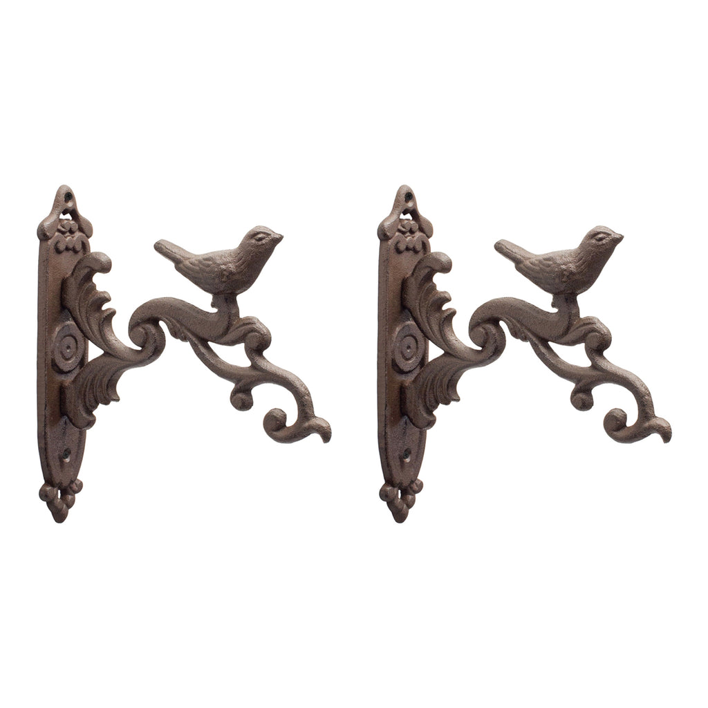 Set of 2 Cast Iron Bird Hooks - Bombay Mercantile
