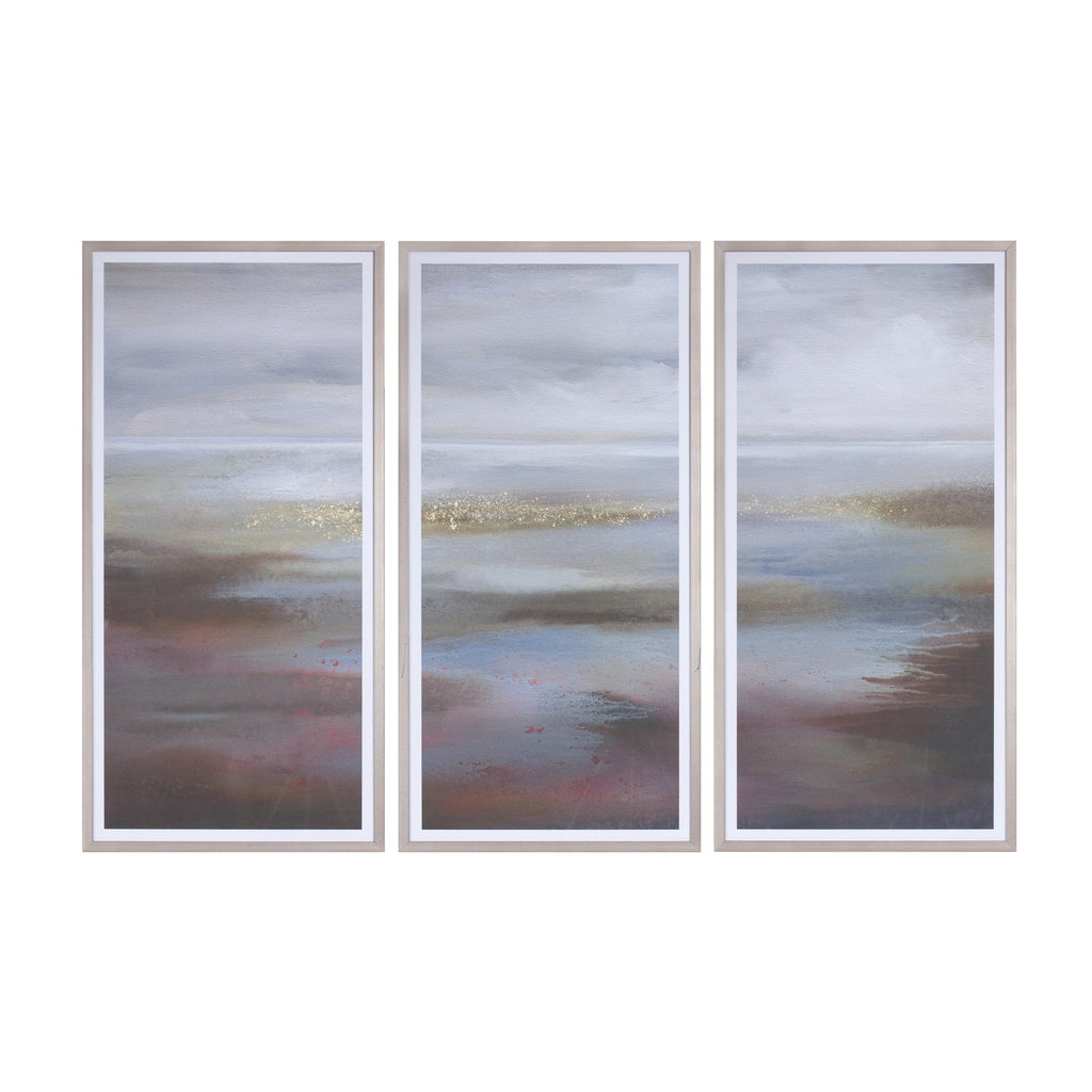 Set of 3, Framed Landscape Triptych - Bombay Mercantile