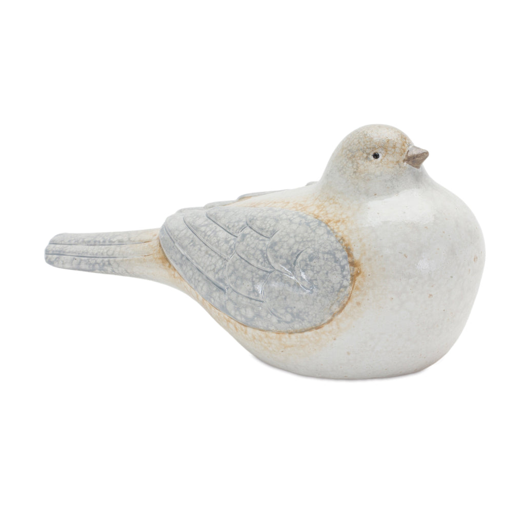 Set of 2 White and Grey Bird - Bombay Mercantile