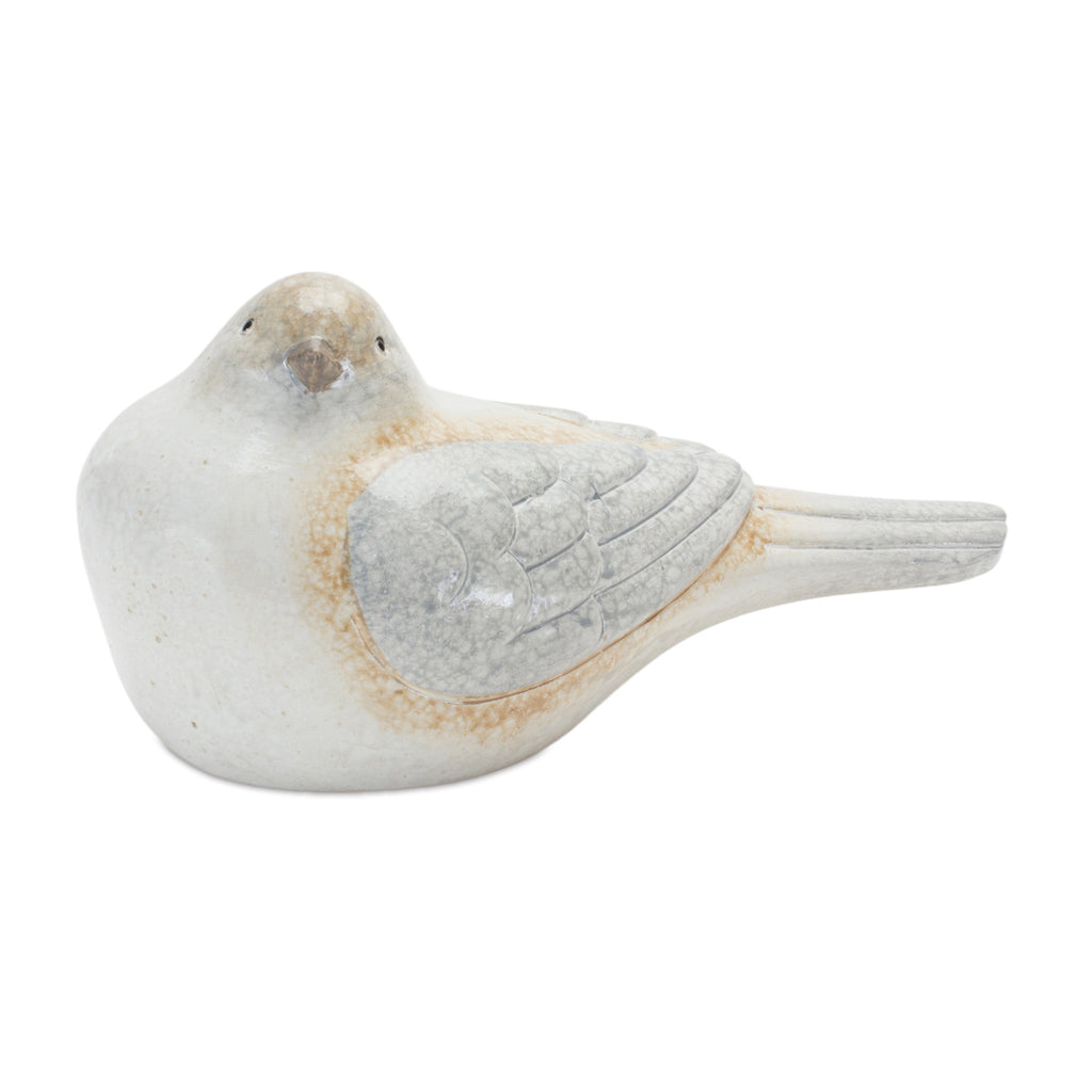 Set of 2 White and Grey Bird - Bombay Mercantile