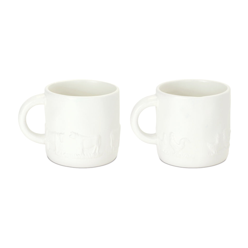 Set of 4 Farm Animal Mug - Bombay Mercantile