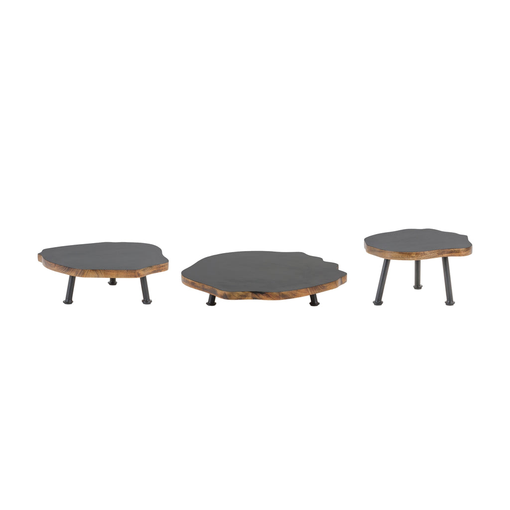 Pedestal, Set of 3 - Bombay Mercantile