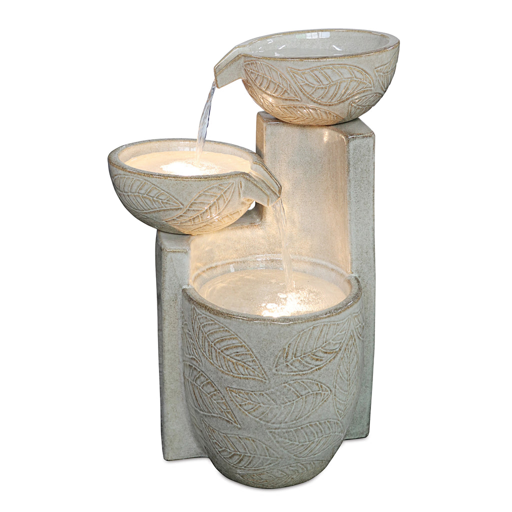 Three Bowl Cream Fountain - Bombay Mercantile