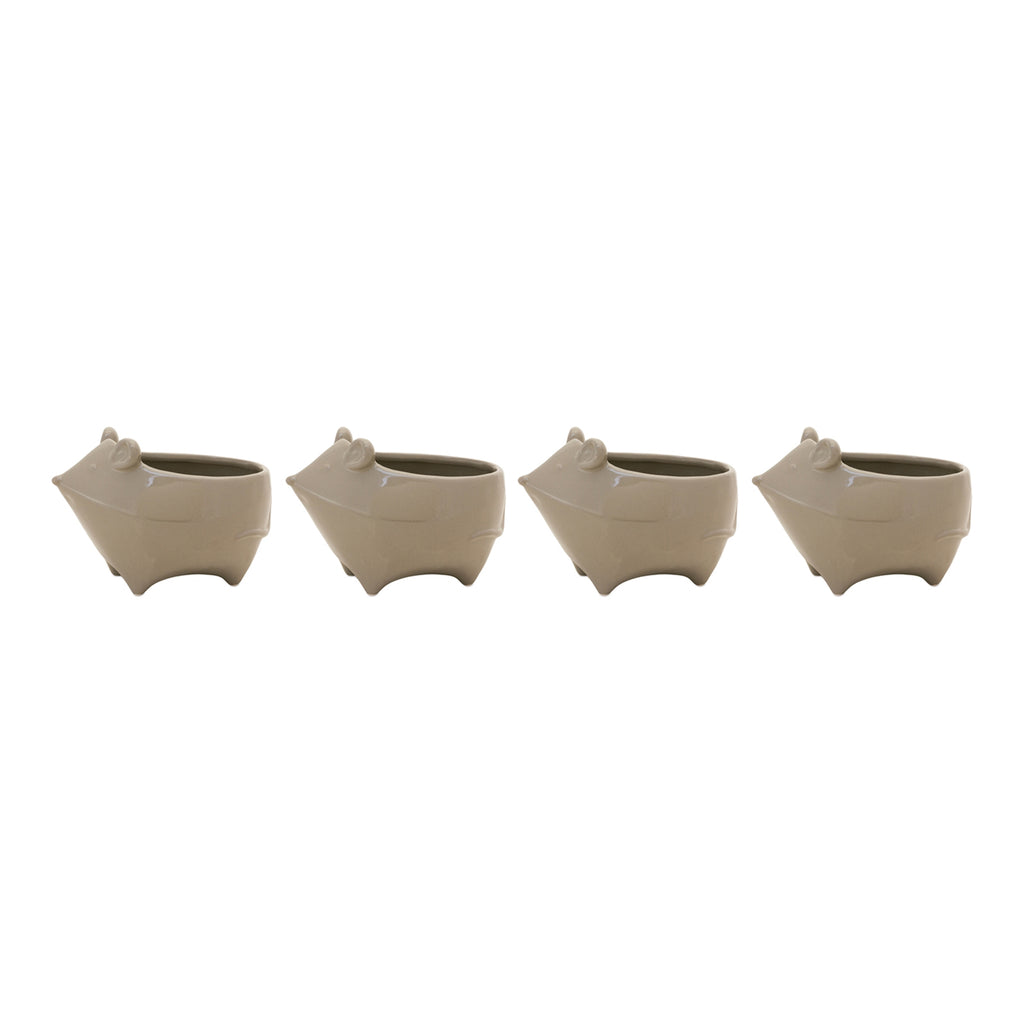 Set of 4, Mouse Planter - Bombay Mercantile