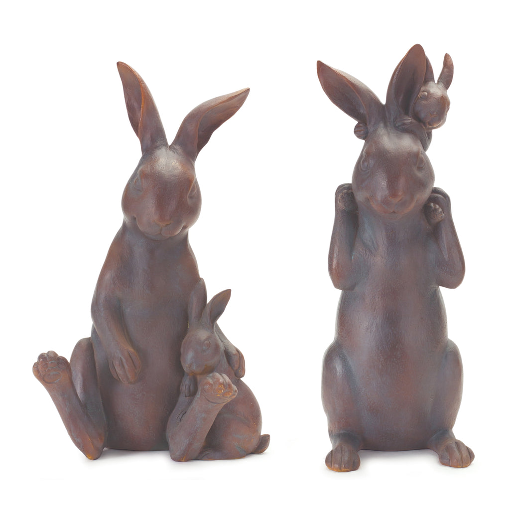 Mother and Baby Rabbit, Set of 2 - Bombay Mercantile