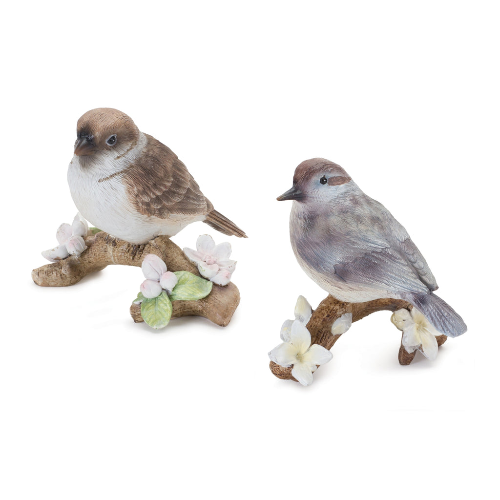 Set of 6 Birds On Branch - Bombay Mercantile