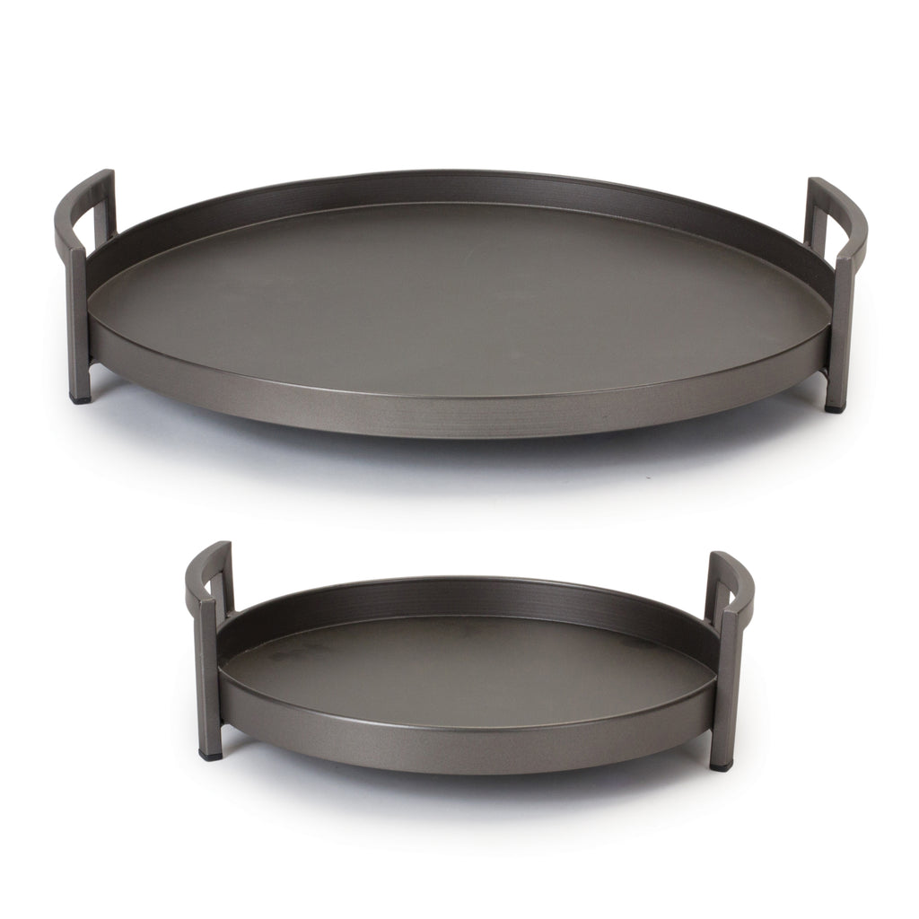 Iron Tray, Set of 2 - Bombay Mercantile