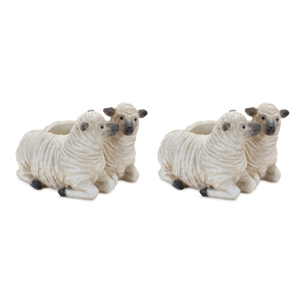 Sheep Planter, Set of 2 - Bombay Mercantile