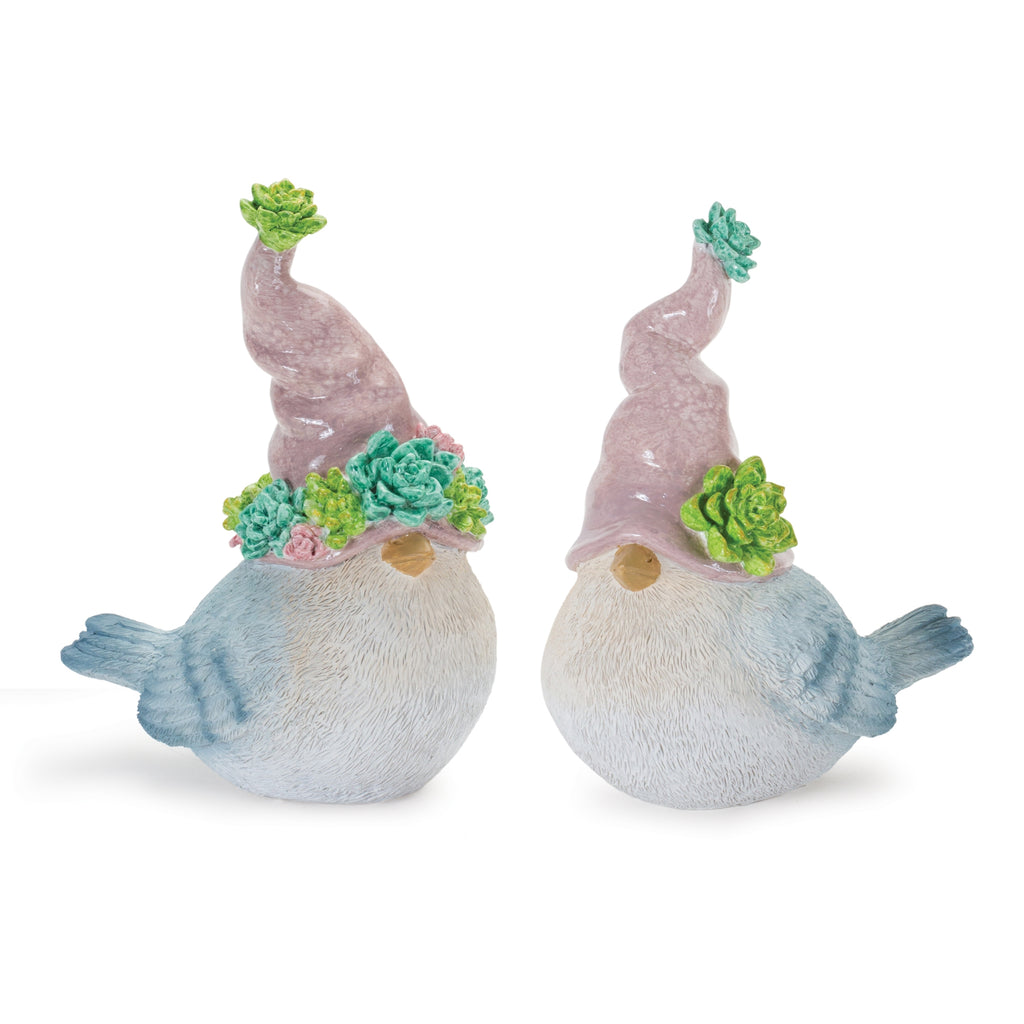 Succulent Birds, Set of 2 - Bombay Mercantile