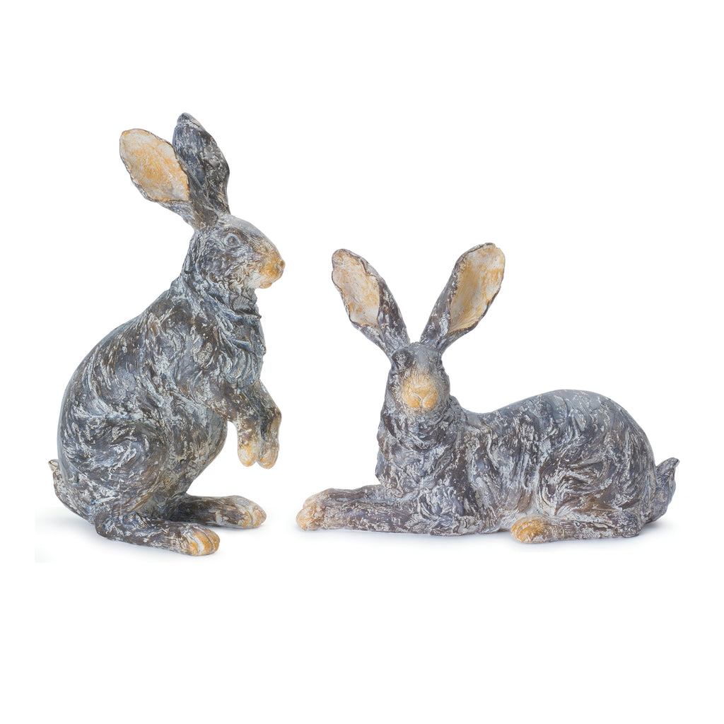 Brownish Black Rabbit, Set of 2 - Bombay Mercantile