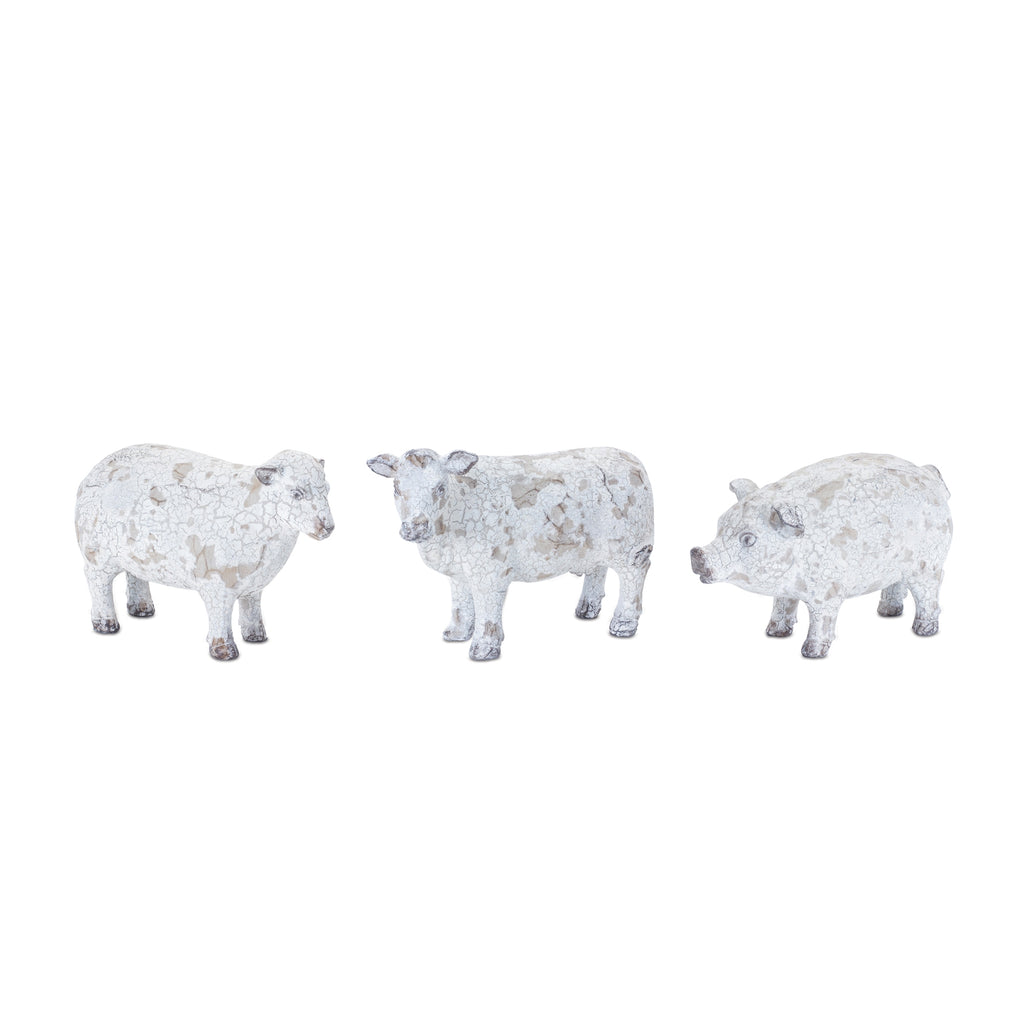 Set of 3, Farm animals - Bombay Mercantile
