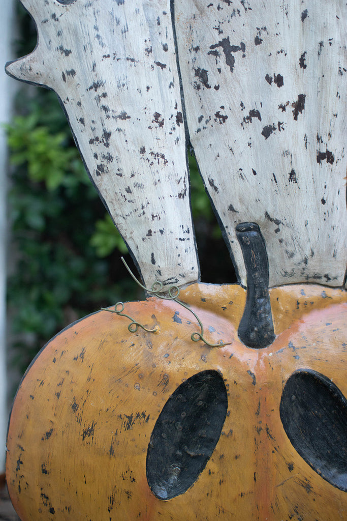 Jack-O-Lantern and Ghost Yard Art - Bombay Mercantile